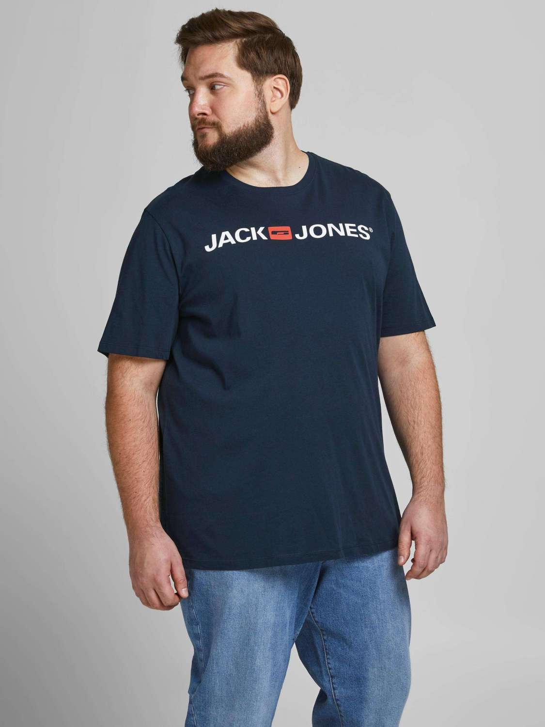 Jack & Jones Plus Jjecorp Logo tee SS O-Neck Noos PS Camiseta para Hombre