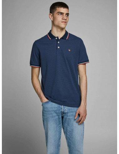 Polo Piqué Hombre Jack & Jones 12169064 JPRBLUWIN POLO SS STS