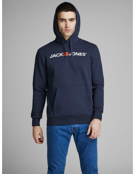 Sudadera chico Jack & Jones 12137054 JJECORP OLD LOGO SWEAT HOOD NOOS