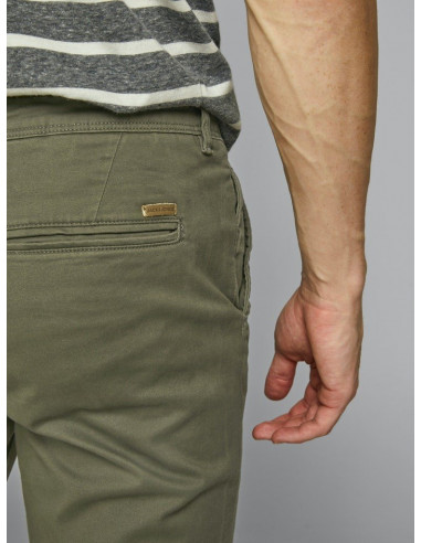 Pantalón Docker chico Jack  & Jones 12150161 JJIMARCO JJBOWIE SA OLIVE NIGHT NOOS