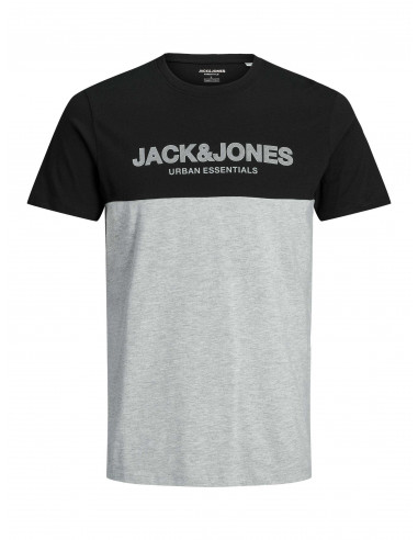Camiseta Color Block Hombre Jack & Jones 12190452 JJEURBAN BLOCKING TEE SS O-NECK NOOS