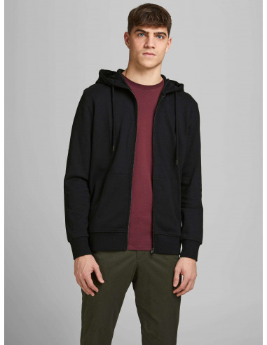 Sudadera Cremallera Hombre Jack & Jones 12181901 JJEBASIC SWEAT ZIP HOOD NOOS